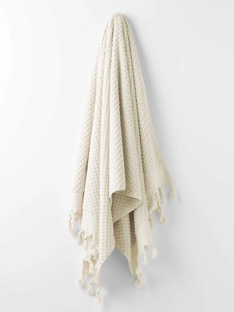 Milos Bath Towel Set - Sand 4 Milos Bath Towel Set - Sand - Image 2