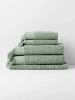 Milos Bath Towel Set - Sage