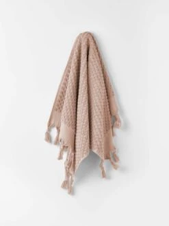Milos Hand Towel - Pink Clay