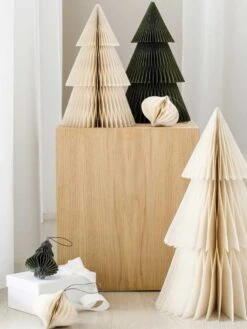 Deluxe Glitter Christmas Tree 45cm Stranding Ornament - Olive -Best Home nordic rooms christmas deluxe standing trees olive green 3