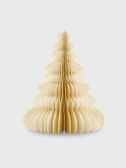 Glitter Edge Standing Christmas Tree 24cm - Antique White