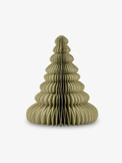 Glitter Edge Standing Christmas Tree 20cm - Olive