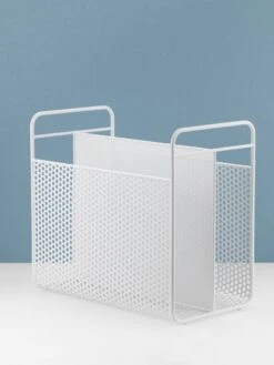 Normann Copenhagen Analog Magazine Rack In White -Best Home normann copenhagen analog magazin rack white 3