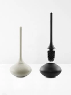 Normann Copenhagen Ballo Toilet Brush In Black -Best Home normann copenhagen ballo toilet brush grey black 1 2