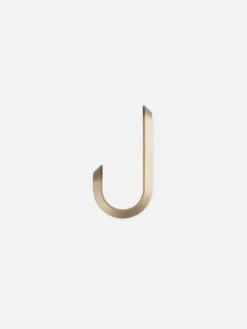 Normann Copenhagen Curve Mini Hook Set Of 2- Matt Gold -Best Home normann copenhagen curve mini hook matt gold 2