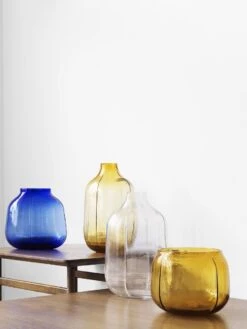 Normann Copenhagen Step Tall Vase In Amber -Best Home normann copenhagen step vases 3