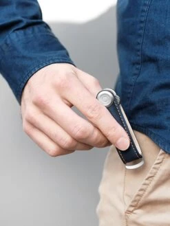 Key Organiser Leather- Navy -Best Home orbitkey organiser leather navy tan 4