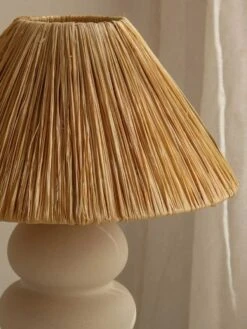 Sofia Raffia Table Lamp -Best Home paola joy sofia raffia lamp 5