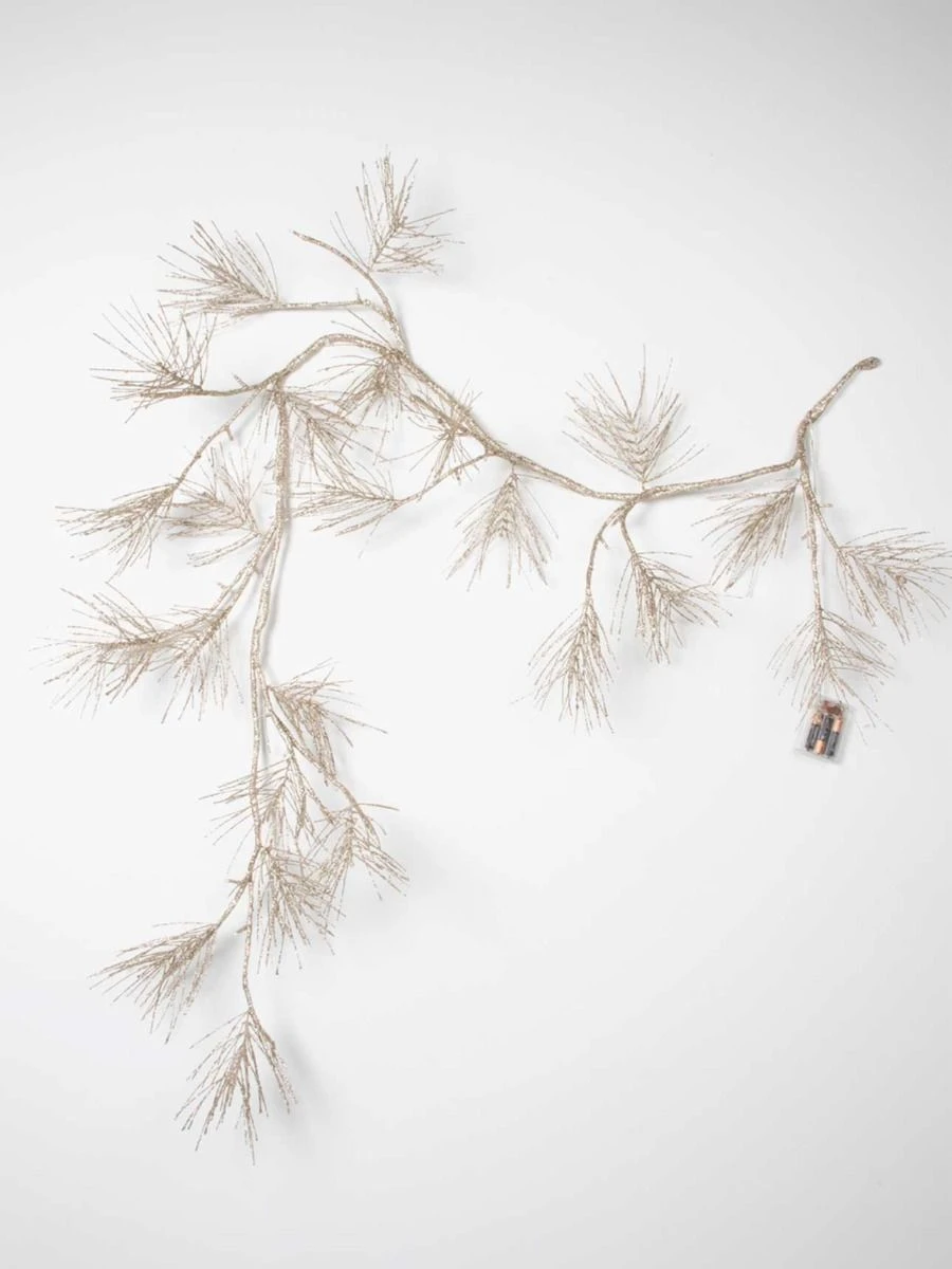 Papaya Spruce Pine Needle LED Christmas Garland 3 Papaya Spruce Pine Needle LED Christmas Garland