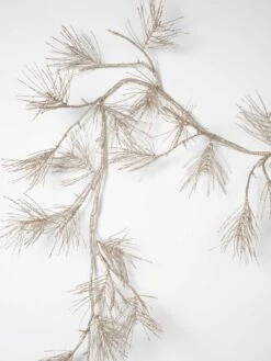 Papaya Spruce Pine Needle LED Christmas Garland 7 Papaya Spruce Pine Needle LED Christmas Garland -Best Home papaya spruce led long needle pine garland champagne 2