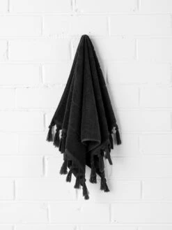 Paros Hand Towel - Black