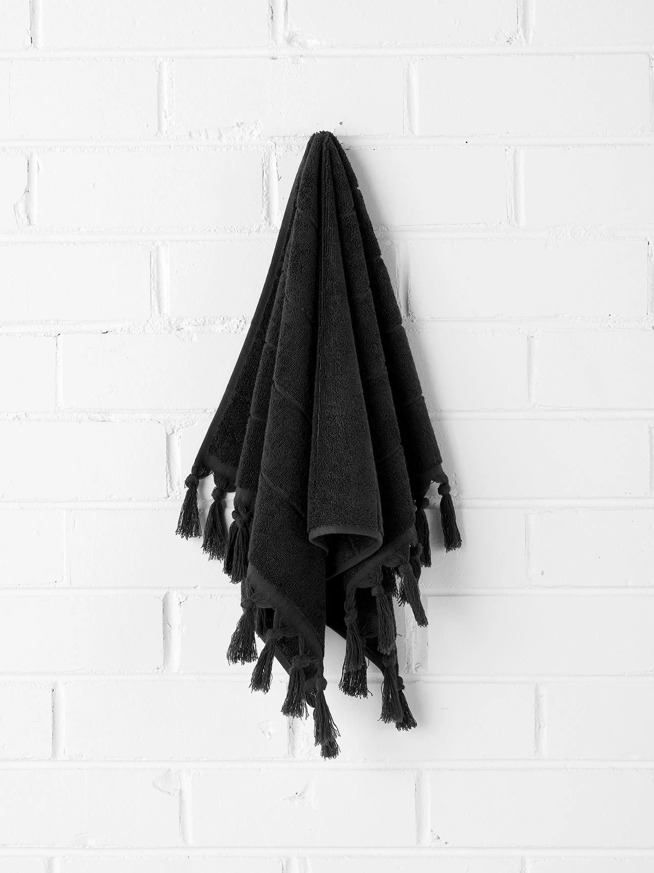 Paros Hand Towel - Black 3 Paros Hand Towel - Black