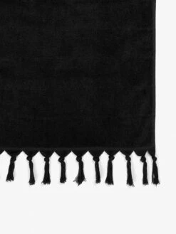 Paros Bath Towel Set - Black -Best Home paros hand towel black 2 detail 3