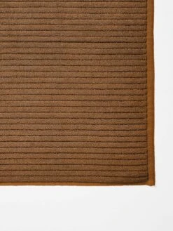 Paros Rib Bath Mat - Bronze -Best Home paros rib bath matt bronze detail