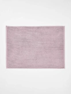 Paros Rib Bath Towel Set - Lilac -Best Home paros rib bath matt lilac 1