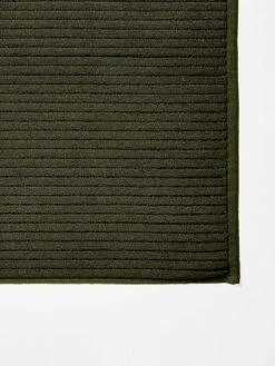 Paros Rib Bath Mat - Olive Night -Best Home paros rib bath matt olive night detail