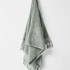 Paros Rib Bath Towel - Sage -Best Home paros rib bath towel sage 1
