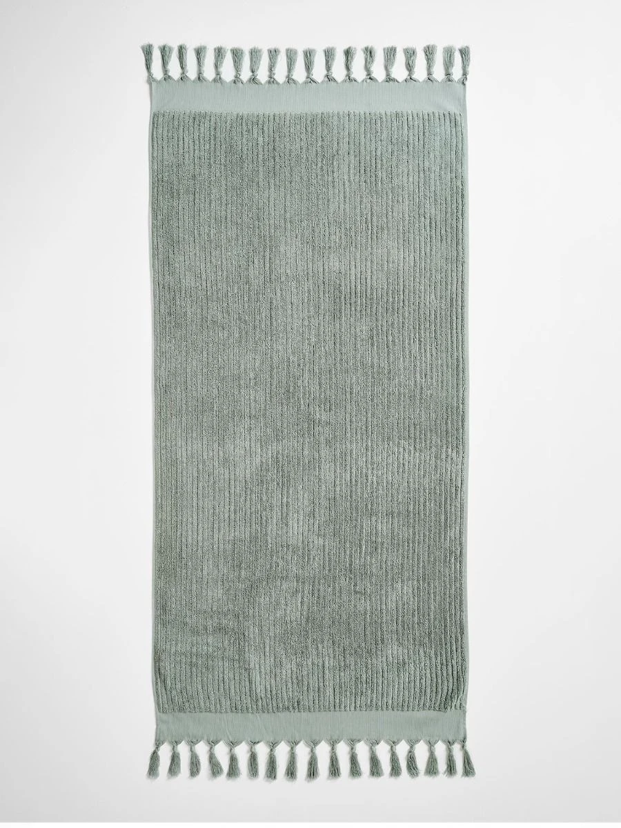 Paros Rib Bath Towel - Sage 4 Paros Rib Bath Towel - Sage - Image 2