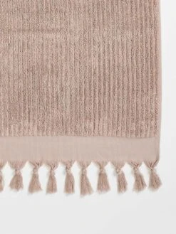 Paros Rib Bath Sheet - Shell -Best Home paros rib bath towel shell 2 detail