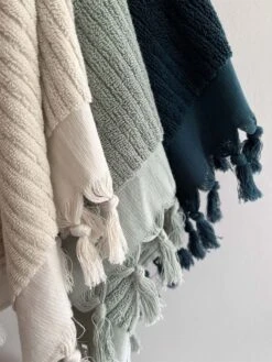 Paros Rib Bath Towel Set - Sage -Best Home paros rib bath towels detail 12