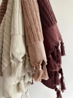 Paros Rib Hand Towel - Clay 10 Paros Rib Hand Towel - Clay -Best Home paros rib bath towels detail 6 13