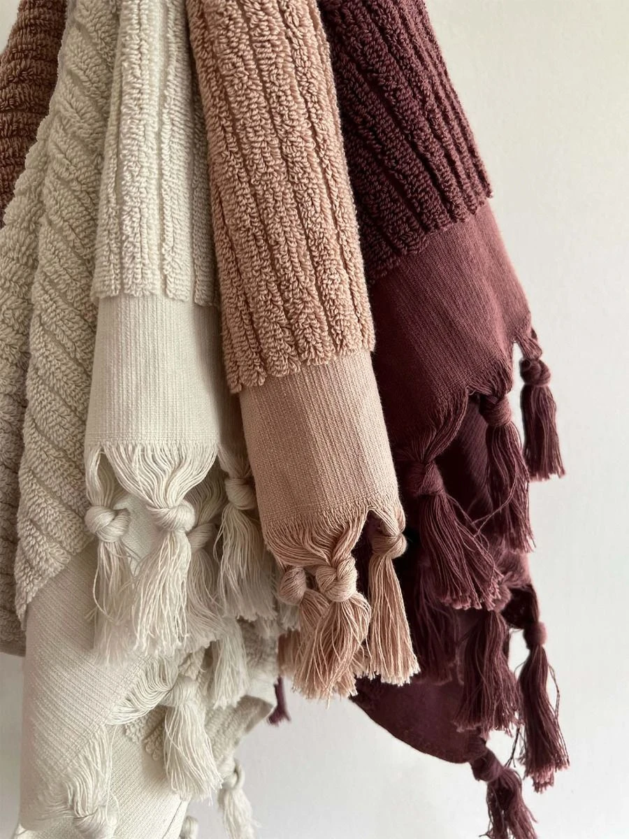 Paros Rib Bath Towel - Sand 7 Paros Rib Bath Towel - Sand - Image 5