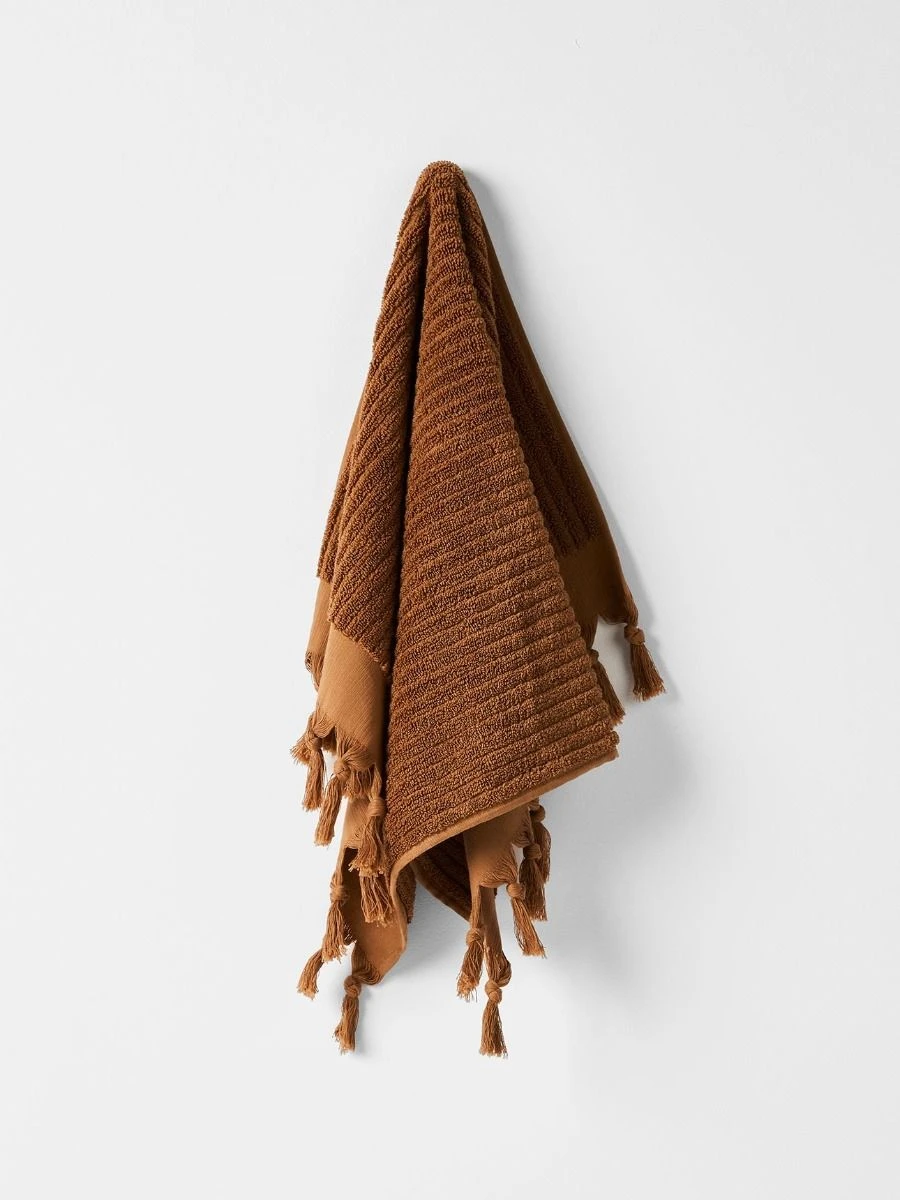 Paros Rib Bath Towel Set - Bronze 5 Paros Rib Bath Towel Set - Bronze - Image 3