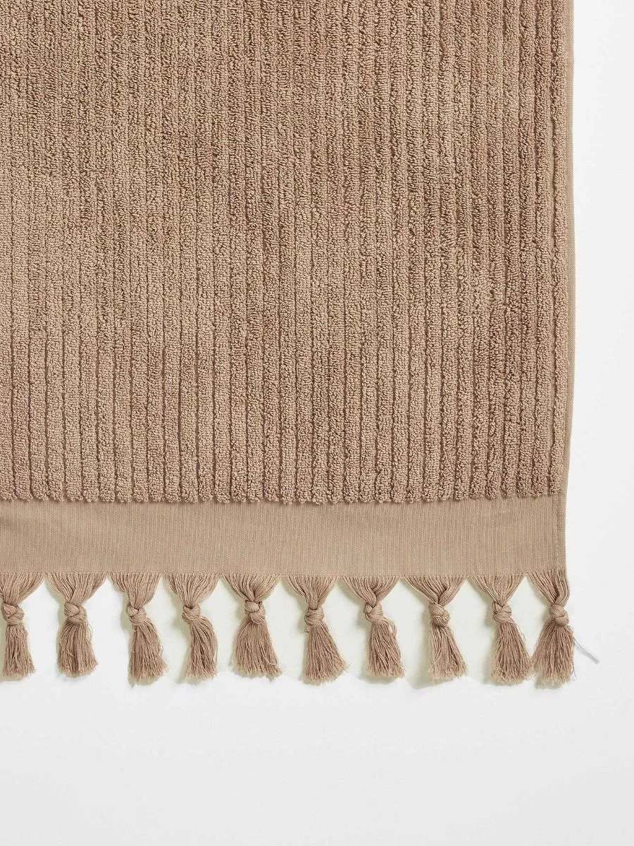 Paros Rib Hand Towel - Clay 4 Paros Rib Hand Towel - Clay - Image 2