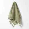 Paros Rib Hand Towel - Fennel -Best Home paros rib hand towel fennel