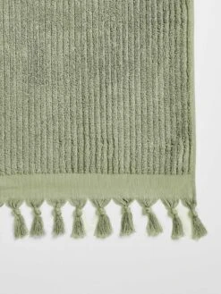 Paros Rib Bath Towel Set - Fennel -Best Home paros rib hand towel fennel 2 detail 1