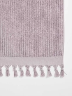 Paros Rib Bath Towel Set - Lilac -Best Home paros rib hand towel lilac 2 detail 1
