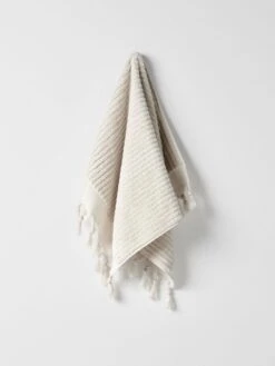 Paros Rib Bath Towel Set - Sand -Best Home paros rib hand towel sand