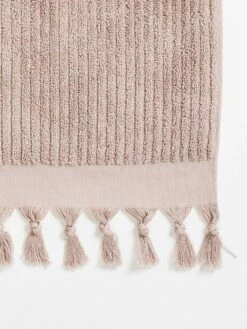 Paros Rib Hand Towel - Shell 11 Paros Rib Hand Towel - Shell -Best Home paros rib hand towel shell 2 detail 1