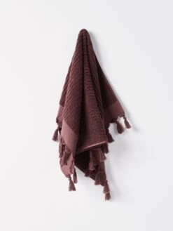 Paros Rib Hand Towel - Syrah 12 Paros Rib Hand Towel - Syrah -Best Home paros rib hand towel syrah