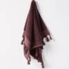 Paros Rib Hand Towel - Syrah