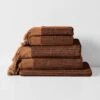 Paros Rib Bath Towel Set - Bronze -Best Home paros rib towel stack bronze 1