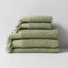 Paros Rib Bath Towel Set - Fennel 1 Paros Rib Bath Towel Set - Fennel -Best Home paros rib towel stack fennel