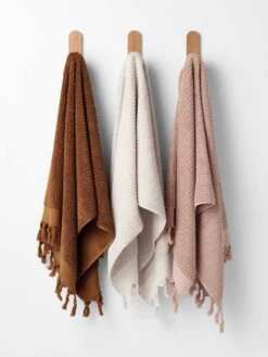 Paros Rib Bath Towel Set - Shell -Best Home paros rib towels bronze sand clay 1