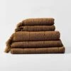 Paros Bath Towel Set - Caramel -Best Home paros towel stack caramel 1
