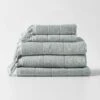 Paros Bath Towel Set - Limestone -Best Home paros towel stack limetsone 2