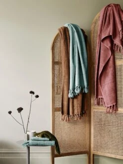 Paros Bath Sheet - Caramel -Best Home paros towels jade caramel 5