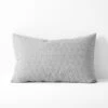 Chambray Quilted Standard Pillowcase - Dove -Best Home quilted chambray pillowcase dove