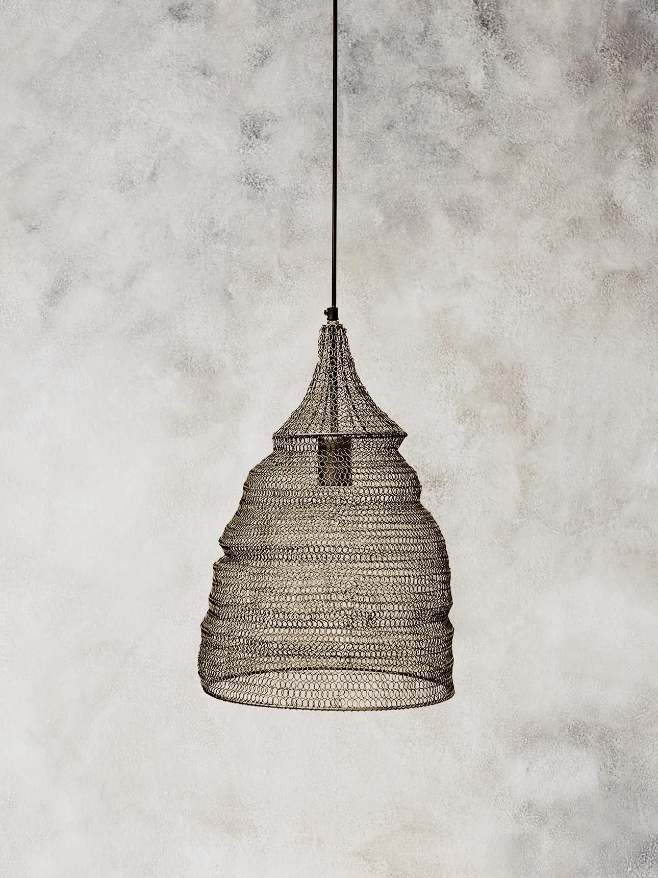 Cone Pendant - Matt Gold 3 Cone Pendant - Matt Gold