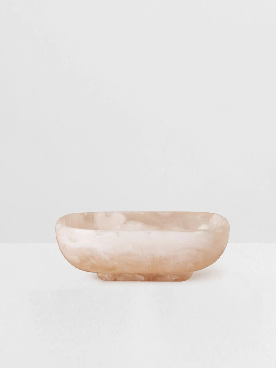 Flow Soap Dish - Peach Blush 3 Flow Soap Dish - Peach Blush
