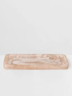 Flow Bathroom Tray - Peach Blush