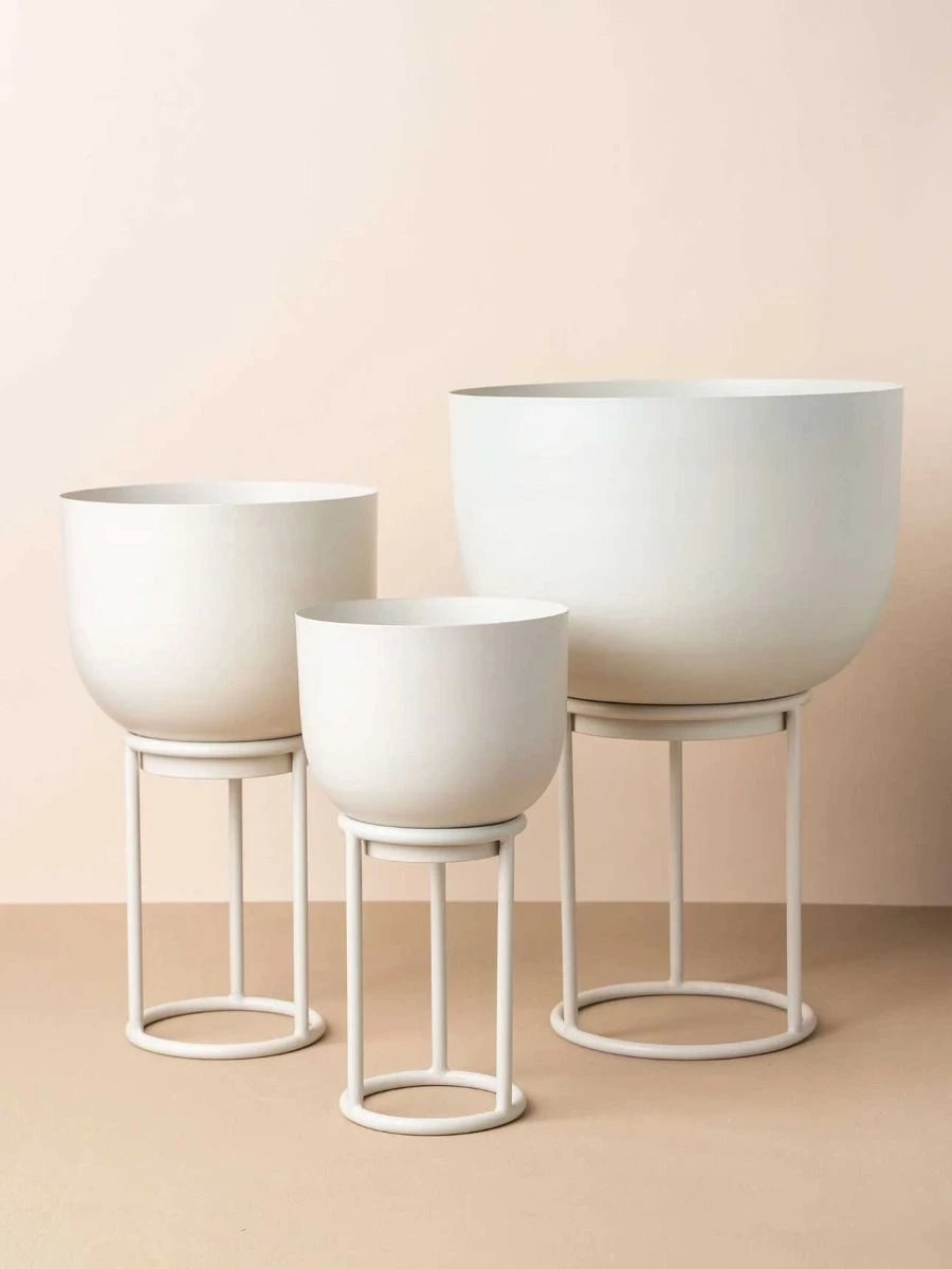 Yaamur Large Plant Stand - Stone 5 Yaamur Large Plant Stand - Stone - Image 3