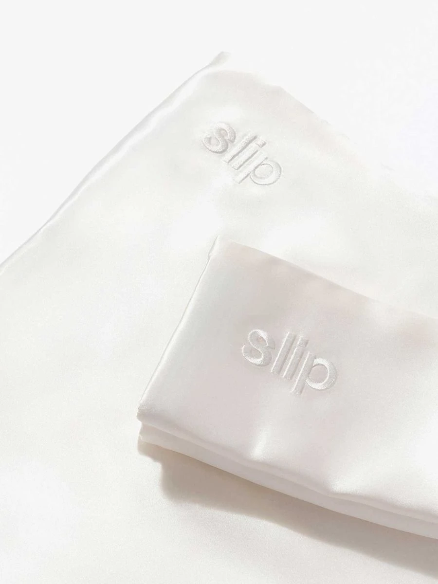 Slip Silk Pillowcase - White 6 Slip Silk Pillowcase - White - Image 4