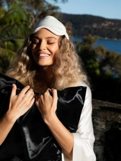 Slip Silk Sleep Mask - White -Best Home slip pillowcases mask 12