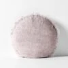 Vintage Linen Fringe 55cm Round Cushion - Dusk 2 Vintage Linen Fringe 55cm Round Cushion - Dusk -Best Home vintage linen fringe round cushion dusk