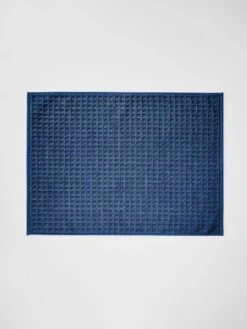 Waffle Bath Mat - Bijou Blue
